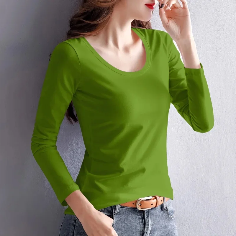 Fruit green round neck long sleeve