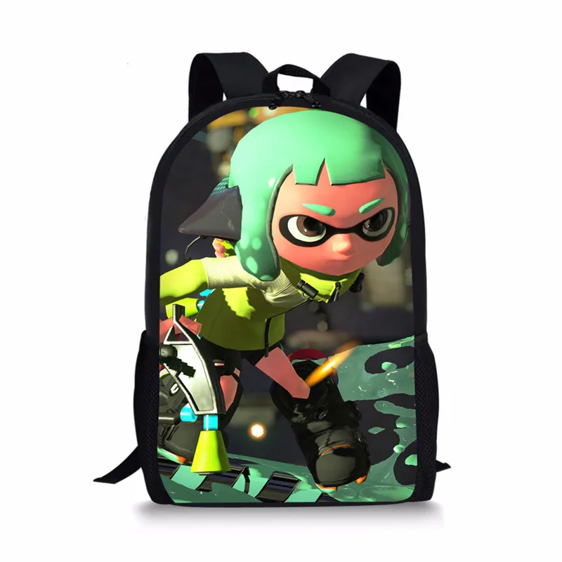 Moda Giovanile Divertente Splatoon 2 Borse Da Scuola Per Studenti Zaini Per Notebook Borse Da Viaggio Impermeabili Per Ragazzi/Ragazze Oxford Stampate
