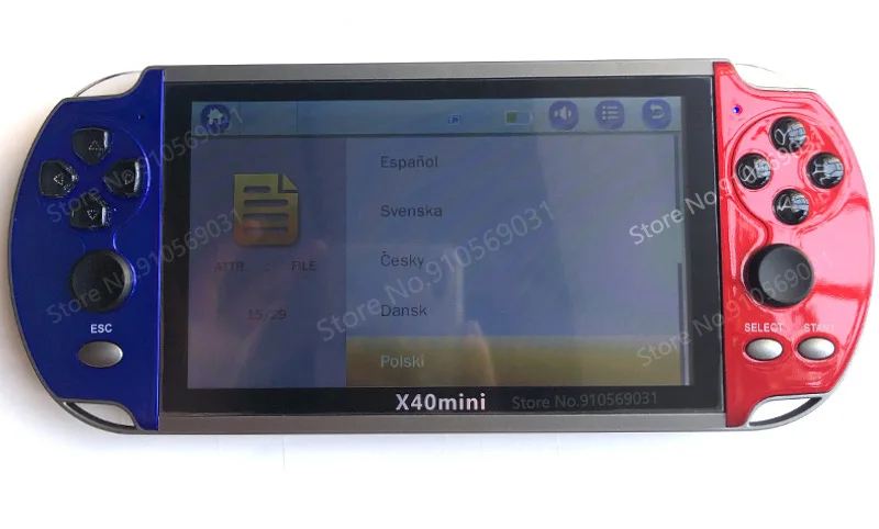 x40 mini video game 6.5inch 128 bits retro portable mini retro classic video game console handheld game player for Christmas gi