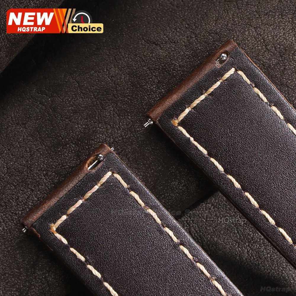 Timeless Quick Release Leather Smartwatch Band - Universal Fit Strap