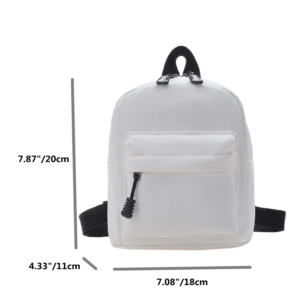 Casual Nylon Women Mini Backpack Solid Color Small School Bags for Students Shoulder Handbags Female Traveling Top-hondle Bags