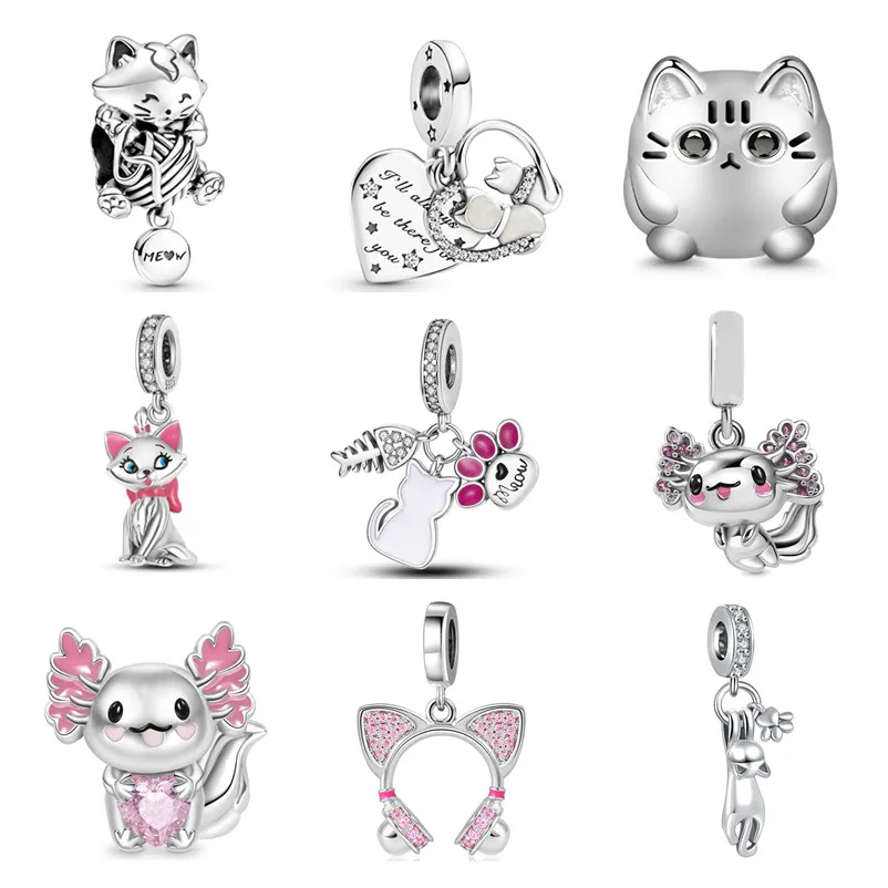 Pandora Necklace 925 Sterling Silver Original Cat 925 Sterling Silver