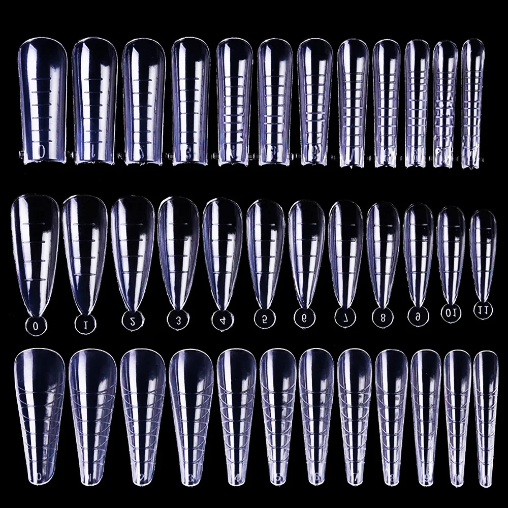 Extension False Nail Tips Full Cover Fake Nail UV Gel Polish Quick Building Mold Manicures Tool 60pcs fake nails fake nail forms nail tips false nail forms false nails false nail tips