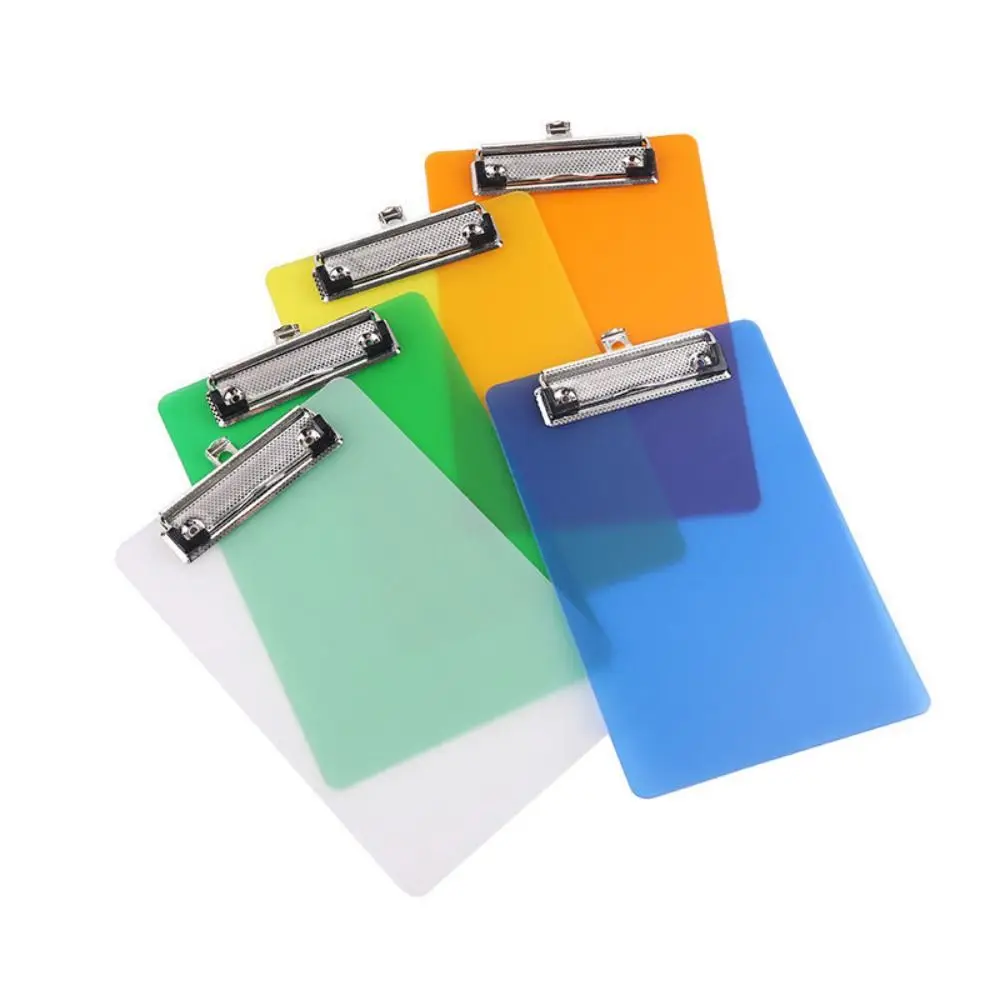 Portable A6 File Folder Writing Clipboard Low Profile Gold Clip Paper Organizer writing clipboard