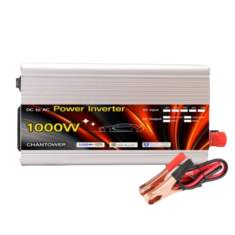 Inverter 12v 220v Inverter solare 500W 1000W 1500W 2000W Trasformatore di tensione portatile Convertitore di caricabatteria automatico Inverter di potenza per auto - immagine 4