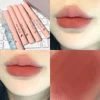 Lip Gloss Set Kit,5pcs Lip Mud Lip Balm with Necklace for Valentine's Day Birthday Holiday Gift Matte Liquid Lipsticks Cosmetics 4