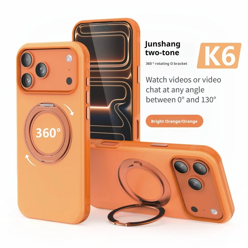 360 ° Drehbare Halterung für MagSafe Magnetische Hülle für iPhone 18 17 Air 16 15 14 Plus 13 12 11 18 Pro Max Rutschfeste Stoßfeste Schutzhülle