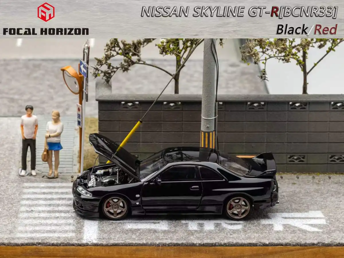 Focal Horizon FH 1:64 Skyline R33 GT-R BCNR33 Red /black Diecast