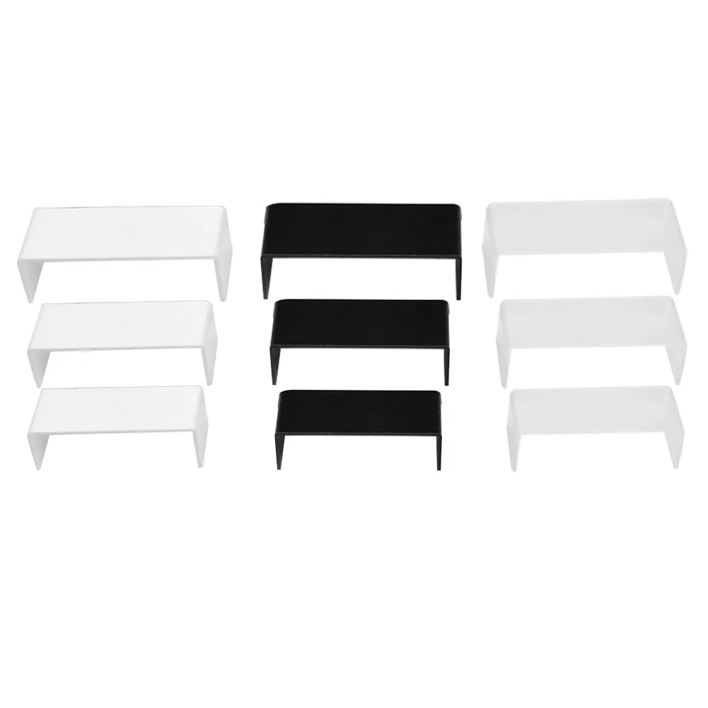 3pcs Acrylic Display Stand Jewelry Showcase Storage Rack Shelf Holder High-Quality For U-shaped Glass Cabinet
