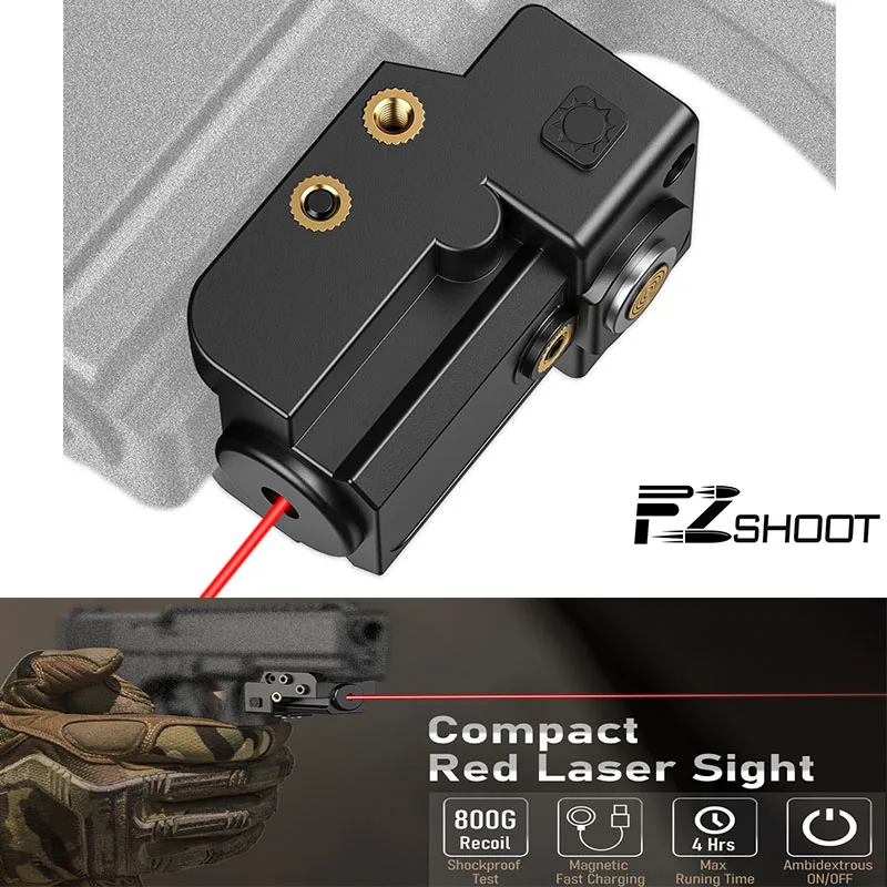Laser Sight EZshoot Class IIIA Red Magnetic Rechargeable for Pistol Rifle