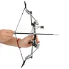 1set Archery Mini Compound Bow 16.4inch 16lbs Bow and Arrows Set for Outdoor/Indoor Toy Gift Entertainment Pocket Shooting Bows 5