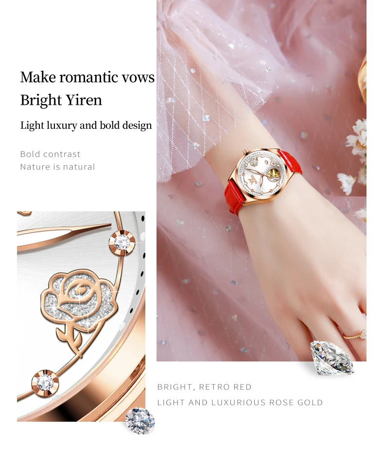 OLEVS 6601 Luxury Women's Mechanical Watch description image 9