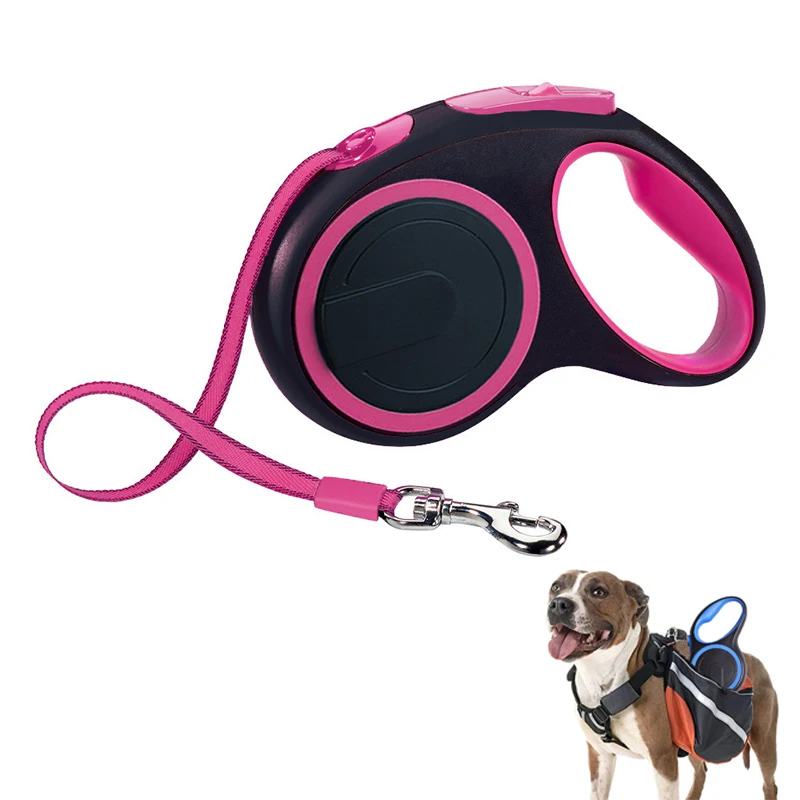 Nylon Retractable Dog Leash 3 5 8M Durable Leads Automatic