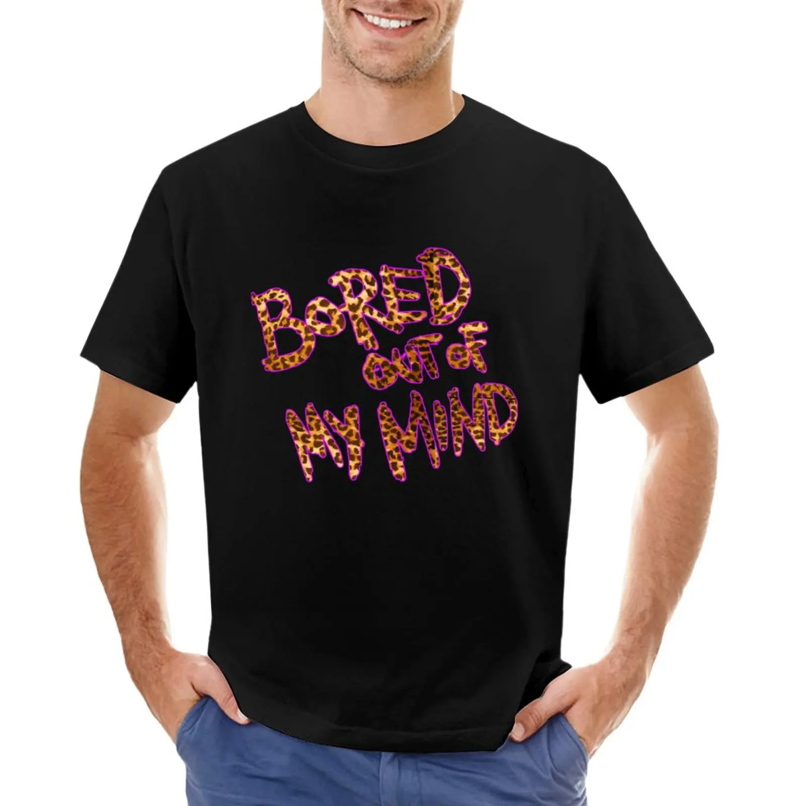 

Bored Out Of My Mind T-Shirt boys whites Aesthetic clothing Men's t-shirts