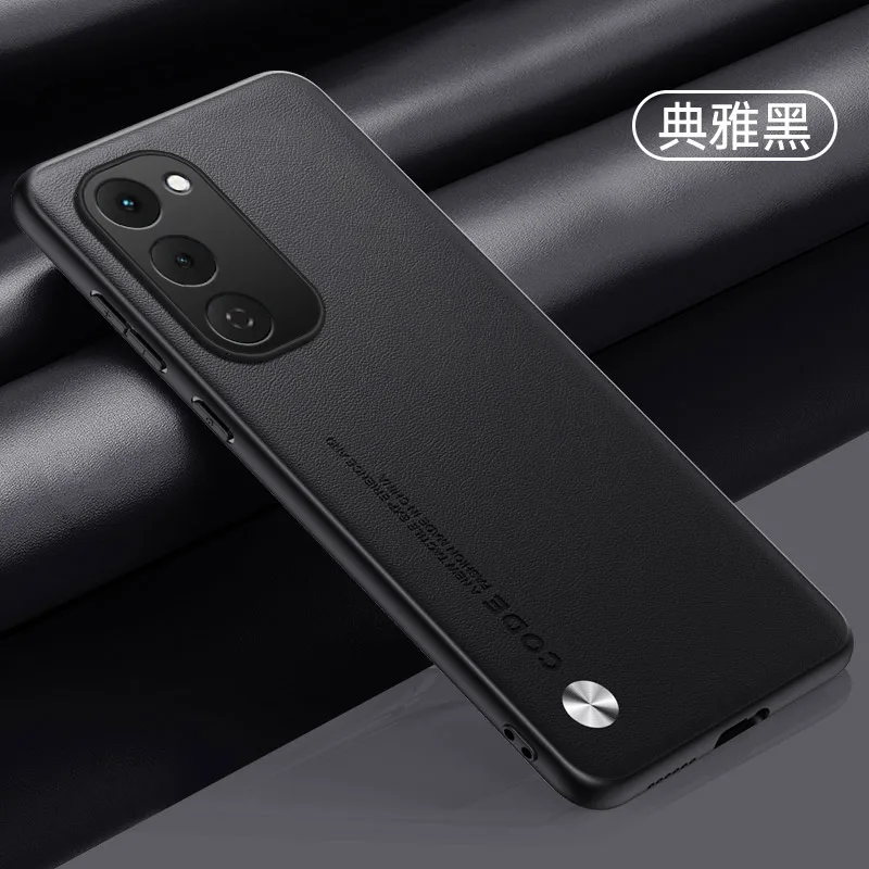 Luxury PU Leather Skin-Feel Shockproof Phone Case in Silicone
