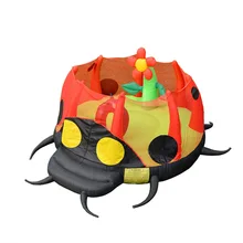 

Bounce House Inflatable Castle Children Trampoline Cartoon Ladybug Jumping Bed Slide Outdoor Inflatable Castle Children Toys