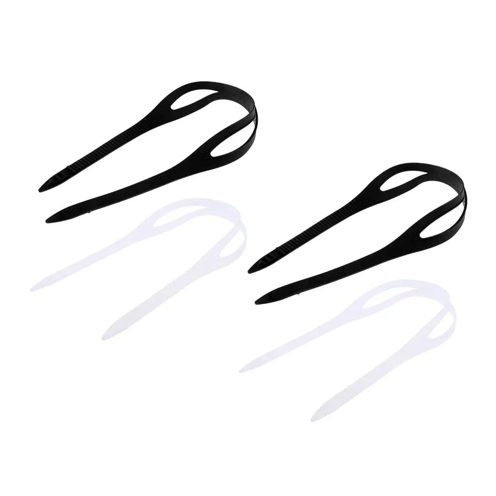 4x 7.5'' Swim Goggles Head Straps Flexible Swimming Eye Glasses 5