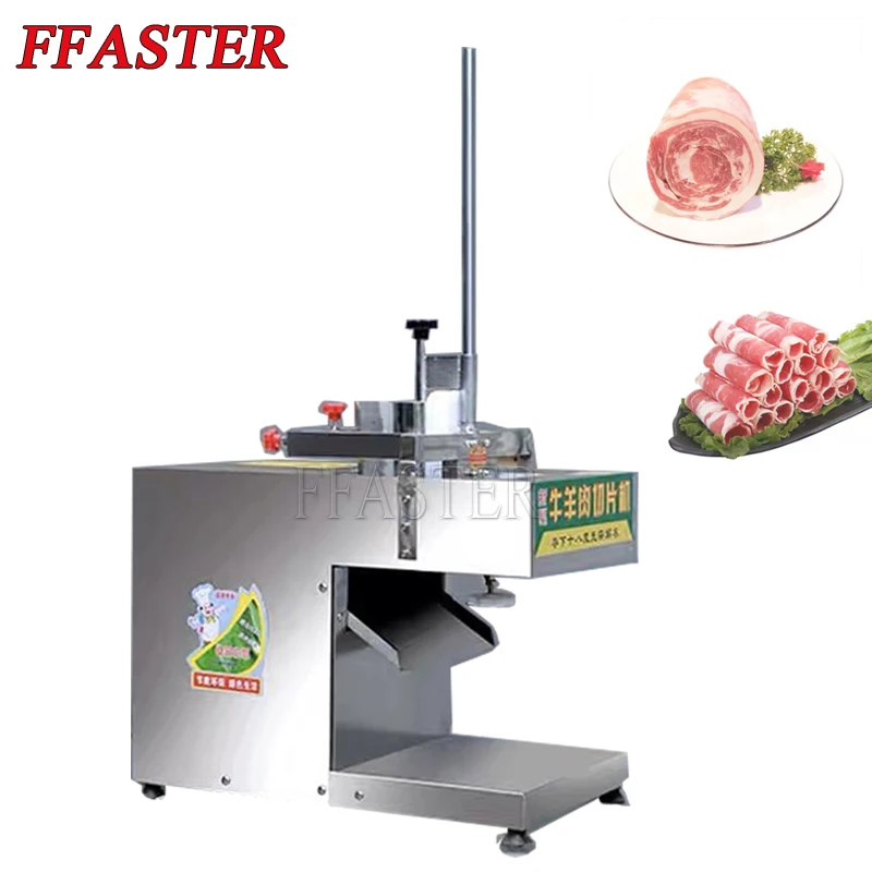 

Commercial Electric Meat Mutton Roll Slicer Cutter Machine Automatic Beef Frozen Meat Cutting Machine