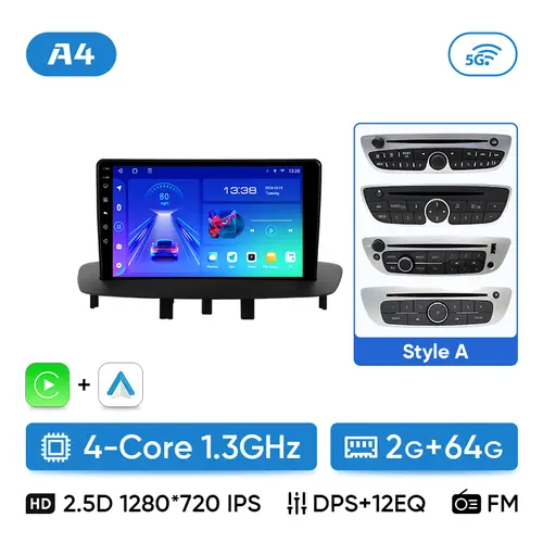 Ainavi Car Radio Multimedia Play For Renault Megane 3 Fluence Samsung SM3 2008-2014 Android13 Wireless Carplay Stereo DSP 48EQ - Image 8