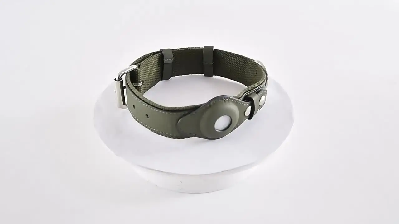 Кожаный ошейник для собак AirTag водонепроницаемый держатель ошейника домашних