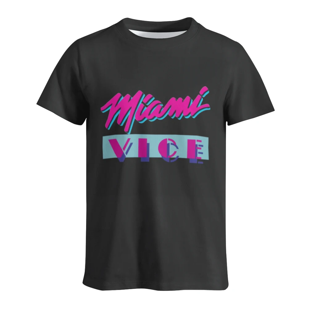 

Miami Vice T Shirt For Men Summer Cotton Tops Solid Colors Tshirts O-neck Men Clothing Plus Size M to 6XL
