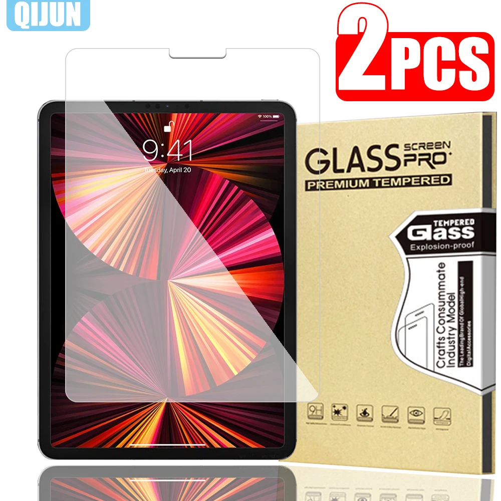 

Tablet Tempered glass film For Apple ipad Pro 11 2021 Scratch Proof Explosion prevention Screen Protector 2Pcs A2377 A2459 A2301