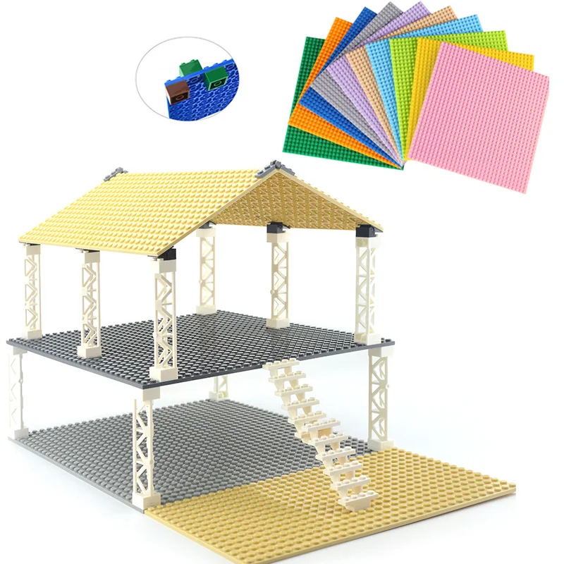 Double-Sided Base Plate Set for Building Blocks - Classic Small Bricks Toy Construction Mat