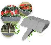 Insert Plastic Garden Edging Stone Border Garden Lawn Border, Simulation stone fence 1