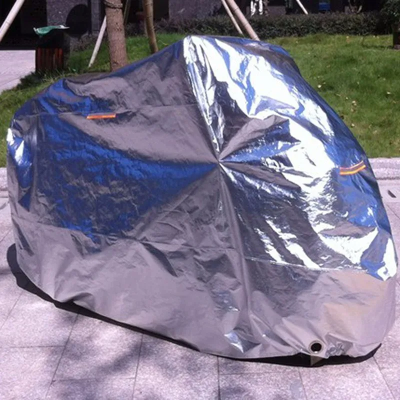 Motorcycle Cover Insulation&sunscreen Outdoor Indoor Foil Aluminum Film Waterproof&dustproof Scooter Cover for Motorbike Bicycle motorcycle cover scooter cover