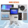 Commercial Ice Maker Machine, 100 lbs/24H Ice Maker Machine with 27.5 lbs Storage Capacity, 45 Ice Cubes in 12-15 Minutes, LED 6