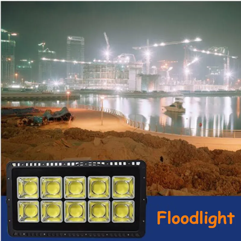 LED Spotlight Outdoor Rainproof Floodlight Outdoor Court Light Plaza Lighting High Pole Street Light Construction Site Lamp 600w high power floodlight 400w 600w 800w 1000w ac 220v waterproof led spotlight outdoor construction engineering lighthouse