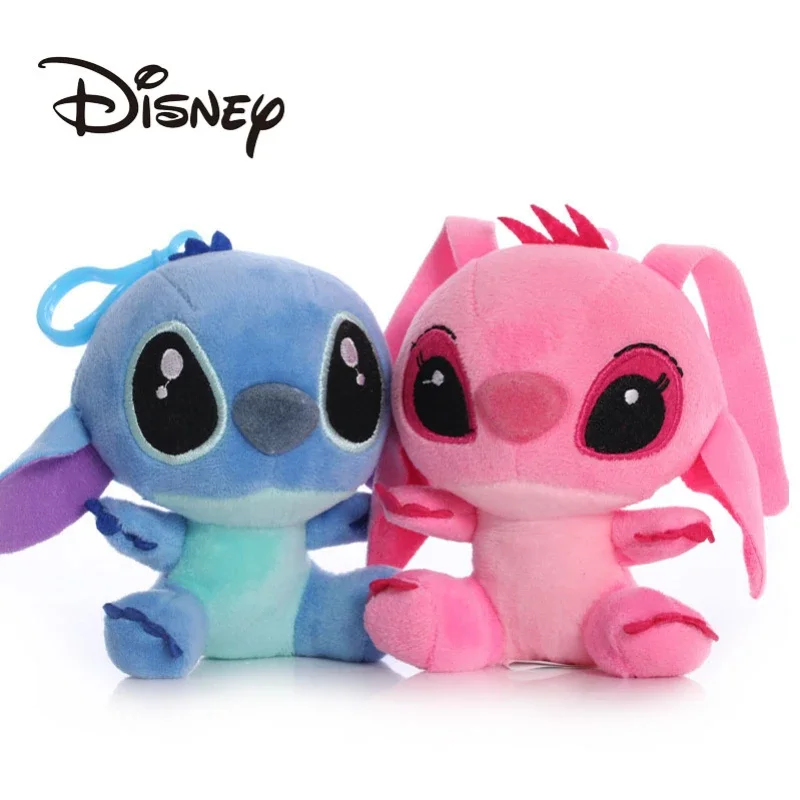 

5inch Disney Lilo Stitch Stuffed Plush Keychain Children's Stitch Stuffed Animal Toy Gift Girl Kawaii Bag Plush Doll Pendant