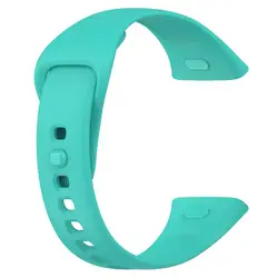 Breathable Silicone Strap for Smartwatch - Replacement Wristband and Bracelet Accessories (B-teal blue)