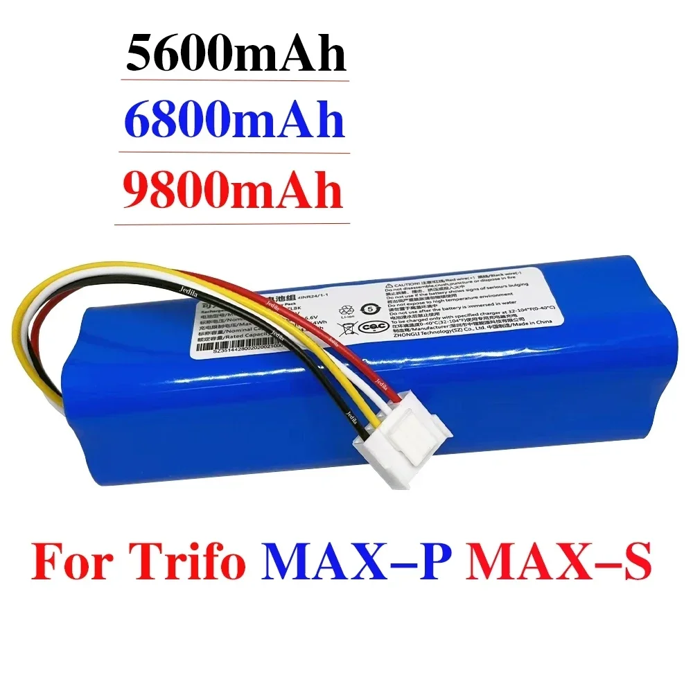 Replacement Battery For Trifo Robot Vacuums - 14.4V 5200mAh Li-ion, Fits MAX/Emma/Lucy/Ollie Series