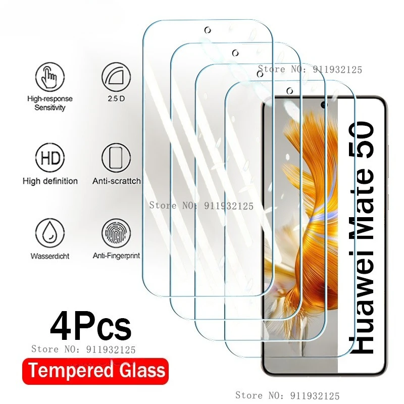 Premium Tempered Glass Screen Protector - 4 Pack