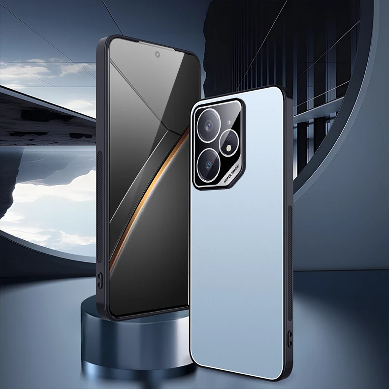 Enhanced Aluminum Alloy TPU Anti-Slip Phone Case with Integrated Soft Lens Protection