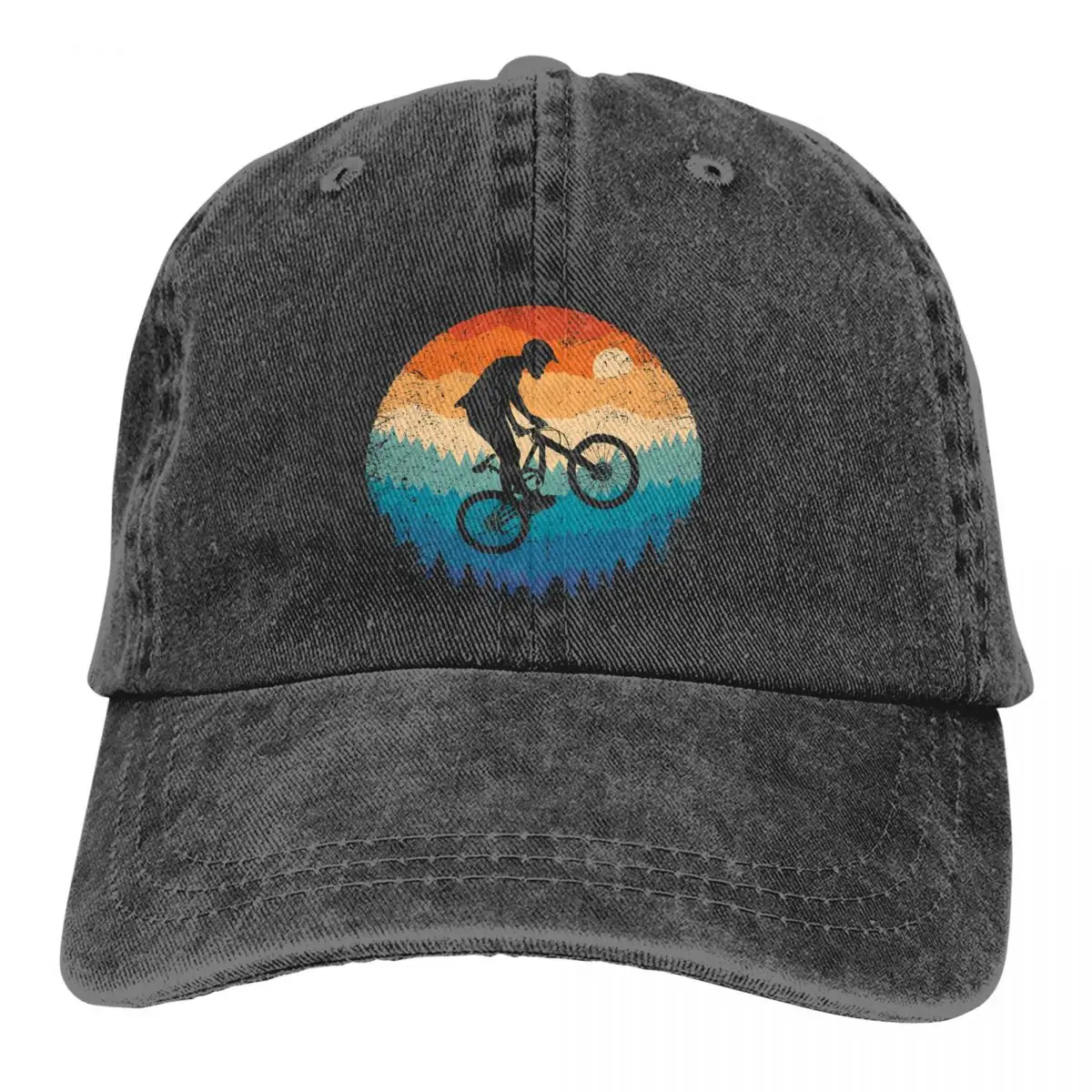 Mountain Bike Retro Essential Berretto Da Baseball Uomo Cappelli Da Cowboy Donna Visiera Protezione Snapback Cross-Country Cross Country Caps
