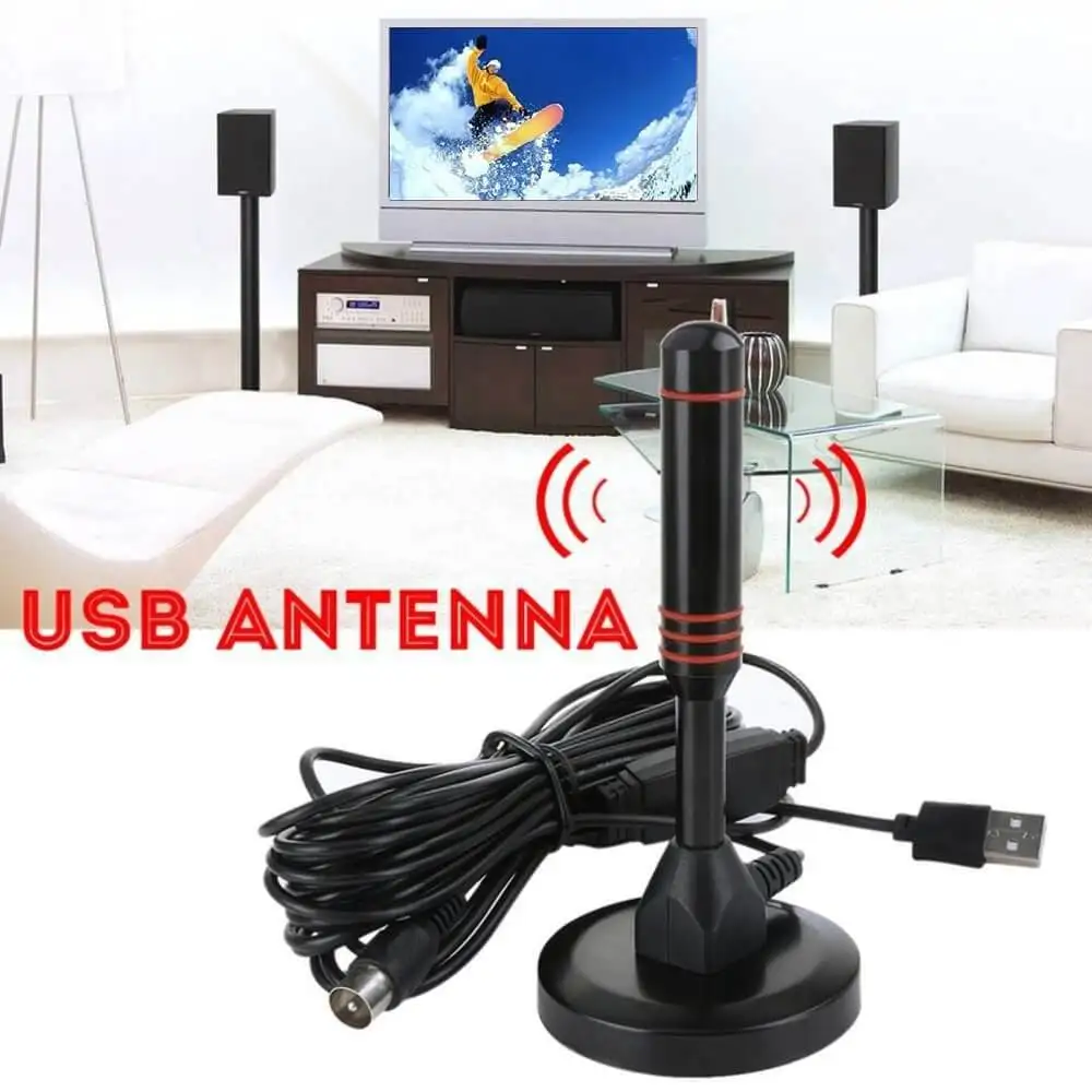 Indoor Amplified HD Digital cccam TV Antenna 200 Miles Ultra HDTV With Amplifier VHF UHF Quick Response Outdoor Aerial Set 4k hdtv digital tv antenna amplifier 29 dbi vhf uhf for tvs set top box booster dvb t2 tv box indoor aerial active usb