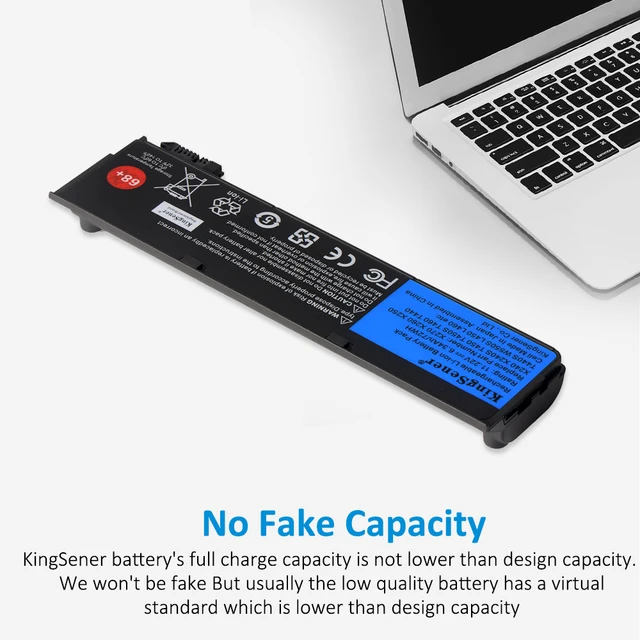 Batteria 10.8V/4400mAh Per Lenovo ThinkPad T440, T440s, X240, X250, T450, T460 E Altri - Ricambio Originale 45N1124