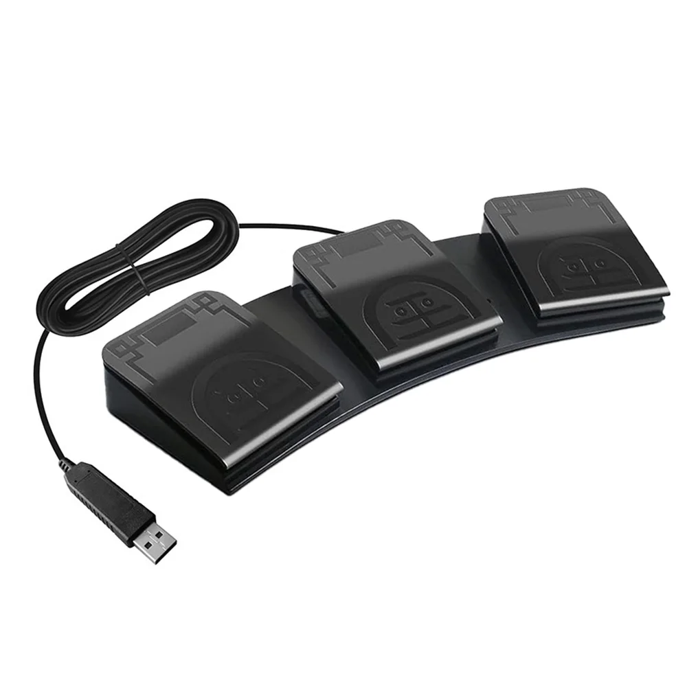 PS/2 에서 USB 풋 페달 스위치, 맞춤형 호스트 게임 컨트롤러 풋 페달 키보드, 지연 없음, 고감도, 5 가지 기능