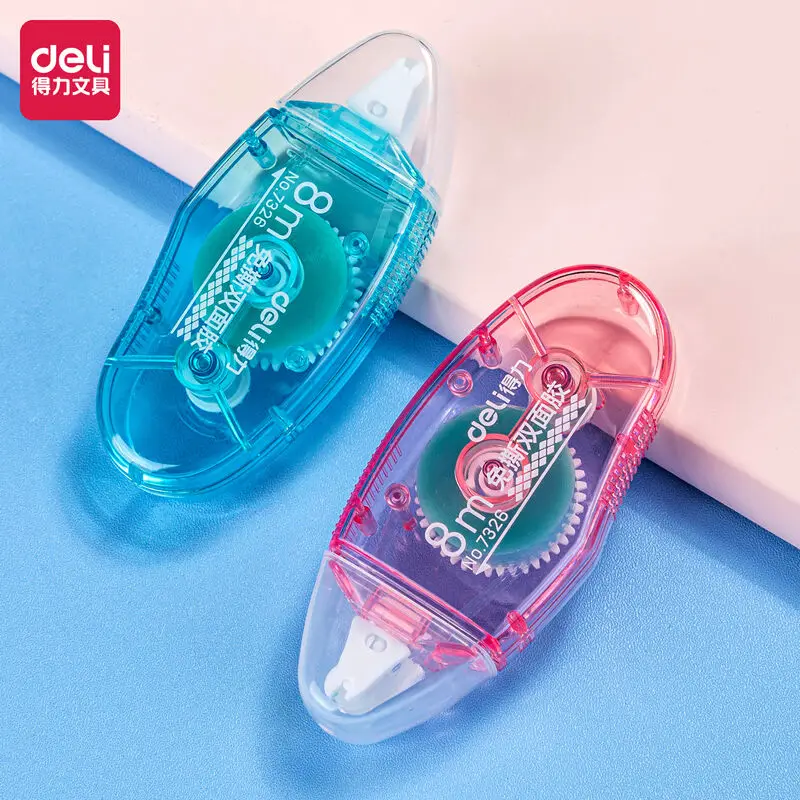 델리 더블 사이드 테이프 접착제 크리 에이 티브 투명한 нлей 단단한 수제 DIY 핸드 계정 강한 포인트 접착 문구 용품