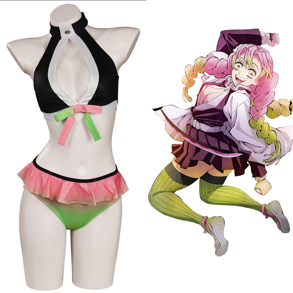 

Kanroji Mitsuri Sexy Swimsuit Cosplay Costume Swimwear Outfits Halloween Carnival Suit