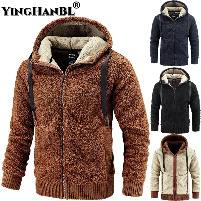 

Zip Sweatshirts Men's 6XL 7XL 8XL Fall Winter Thicken Fleece Streetwear Oversized Hoodies Sweater Man Solid Color Coats Hombre