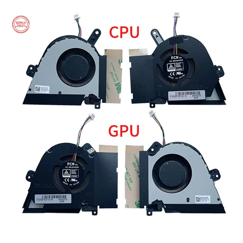 Новый вентилятор для процессора GPU для ASUS TUF Dash F15 FX516 FX516P FX516PE FX516PR FX516PC FX516PM Air RTX3070, охлаждающий вентилятор 13NR0760P02011