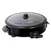 Appliances 12-Inch Round Nonstick Electric Skillet with Vented Glass Lid, Removable Thermostat, Easy to Clean, Black 3