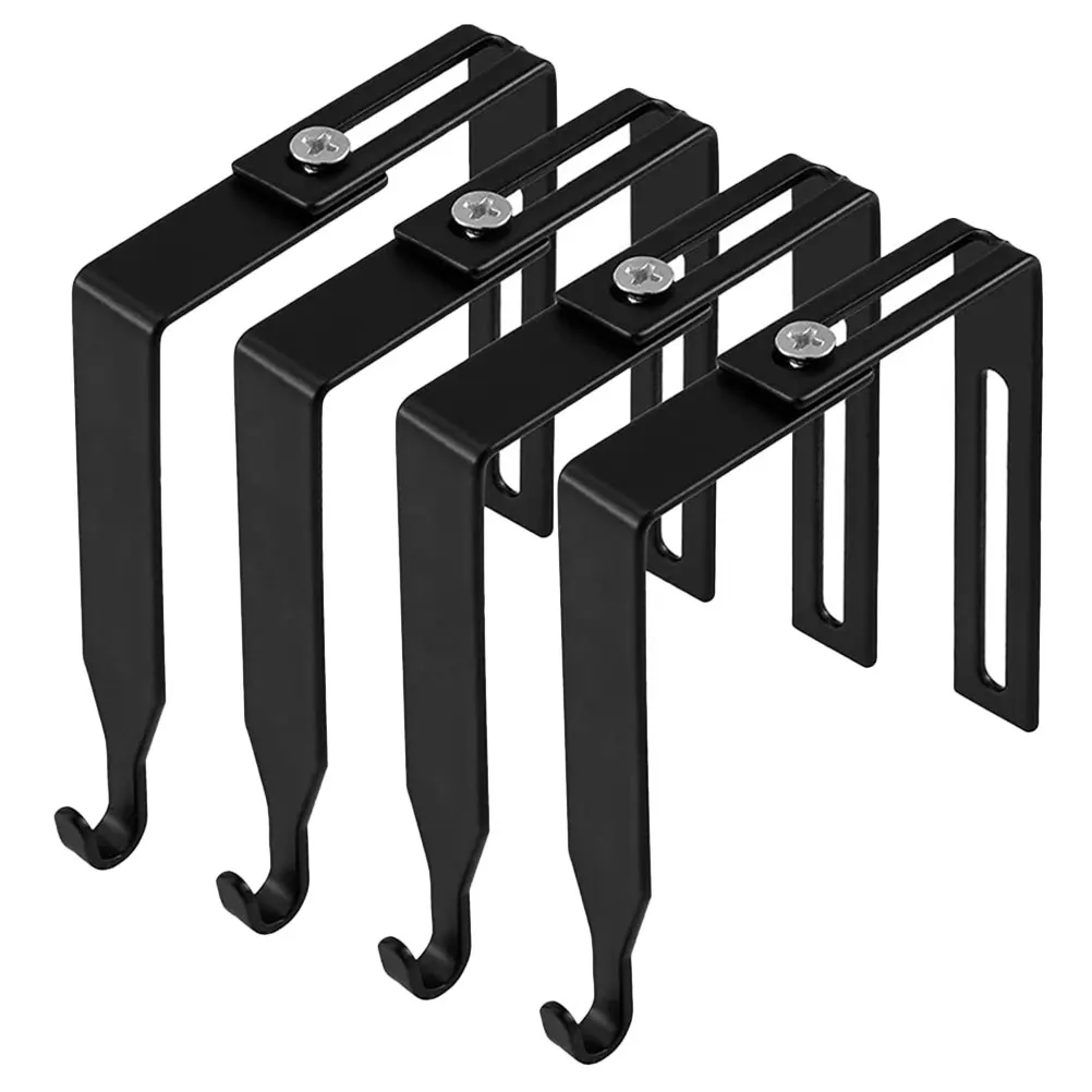 

4pcs Adjustable Cubicle Partition Hangers Door Storage Hook Hanging Hook Cubicle Hook Hanging Hats Bag multiuse Home supplies