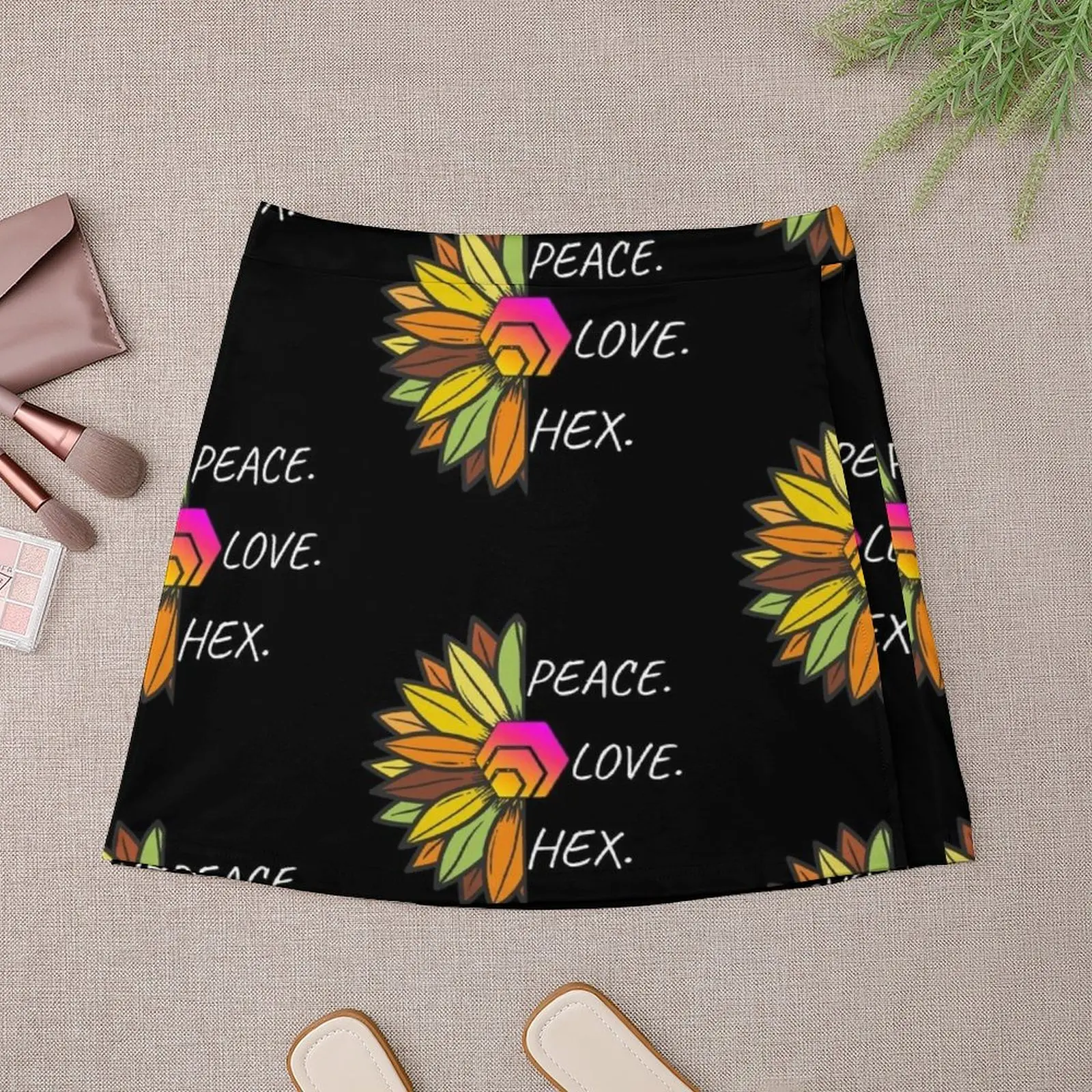 Peace. Love. HEX. Mini Skirt dress Women's skirts novelty in clothes