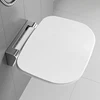 90° Wall Mounted Folding Chairs Shower Seat Waterproof Shower Bench Shoe Changing Stools White Load 150kg for Bathrooms Porches 3