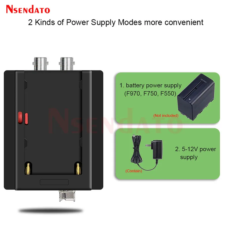 3G HD SDI Fiber Video Transmission System 20Km 1080P SDI to Fiber Optic Video Transmitter Receiver Kit Supoort Battery SDI Loop