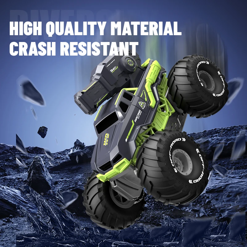 DWI DOWELLIN 2.4G water shooting remote control amphibious vehicle remote control waterproof stunt car toy children's gift 6